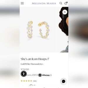 Melinda MARIA Elegant Gold and Silver Crystal Final Price